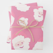 Rosa Santa Geschenkpapier Set (Beispiel)