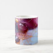 Rosa- & Saphir-Marmor mit Goldadern Kaffeetasse (Mittel)