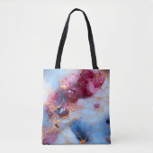 Rosa- & Saphir-Marmor mit Goldadern Tasche (Vorderseite)