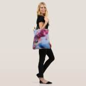 Rosa- & Saphir-Marmor mit Goldadern Tasche (Am Model)