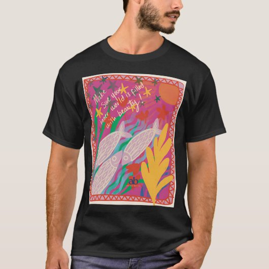 Rosa Sardinen T-Shirt (Vorderseite)