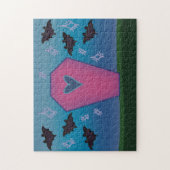 Rosa Sarg Puzzle (Vertikal)