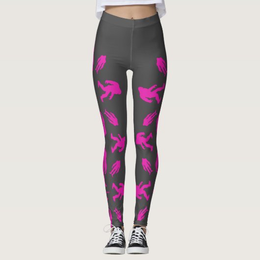 Rosa Sasquatch Leggings (Vorderseite)