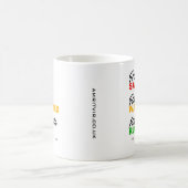 Rosa Sat Ruby Walka Kamala Run Text Kaffeetasse (Mittel)