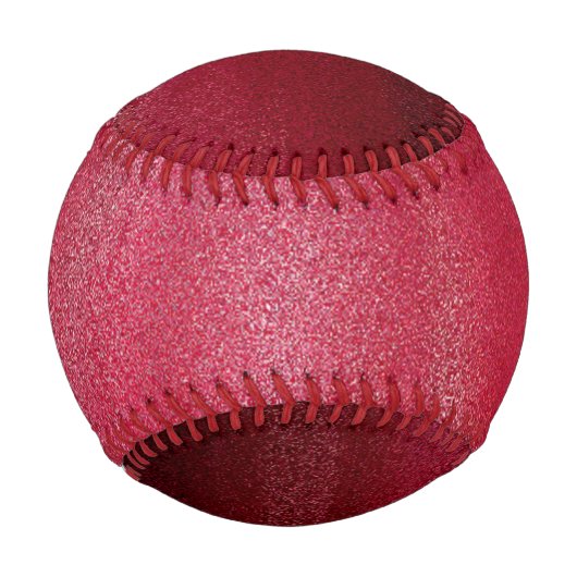 Rosa Satin-Glitzern Baseball (Rückseite)