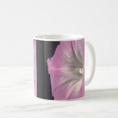 Rosa Satin-Prunkwinde Kaffeetasse (VorderseiteRechts)