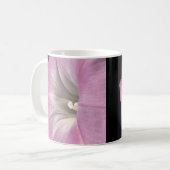 Rosa Satin-Prunkwinde Kaffeetasse (Vorderseite Links)