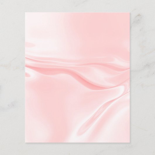 Rosa Satin Seide Geburtstagsausschreibung (Rückseite)