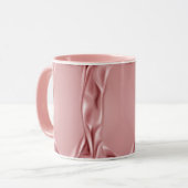 Rosa Satin Tasse (Vorderseite Links)