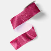 Rosa Satinrose Satinband (Rückseite)