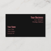 Rosa Saucer Magnolia Blüten Visitenkarte (Rückseite)