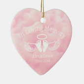 Rosa Säugling Loss Ornament (Rechts)