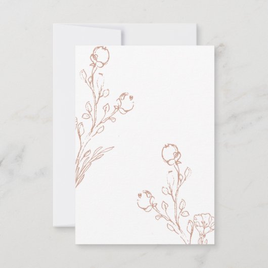 Rosa Save the Date (Rückseite)