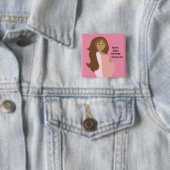 Rosa-Save the Date Baby-Dusche - personalisiert Button (Beispiel)