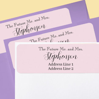 Rosa Save The Date Benutzerdefinierter Name Rückse