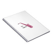 Rosa Sax Notizblock (Rechte Seite)
