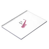 Rosa Sax Notizblock (Linke Seite)