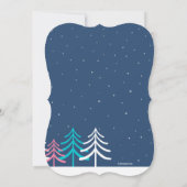 Rosa Scarf Bär Einladung (Rückseite)