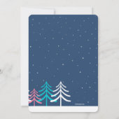 Rosa Scarf Bär Einladung (Rückseite)