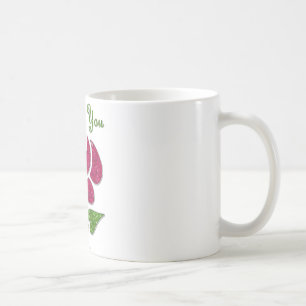 Rosa Schablone Pink I Love You Kaffeetasse