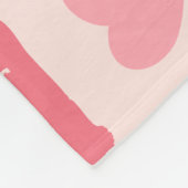 Rosa Schachbrett-Design Seitentrocknung Fleecedecke (Ecke)