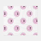 Rosa Schachtelhalm Fleecedecke (Vorderseite (Horizontal))