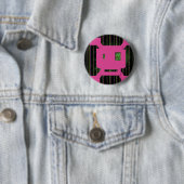 rosa Schädel Button (Beispiel)
