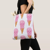 Rosa Schädel - Eis. Nahtloses Muster im Hintergrun Tasche (Von Nahem)