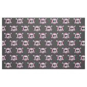 Rosa Schädel-Gewebe Stoff (Fat Quarter (45,7 x 55,9 cm))