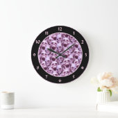 Rosa Schädel Große Wanduhr (Zuhause)