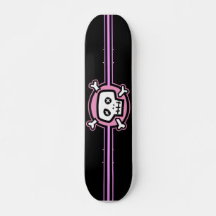 Rosa Schädel-Skateboard Skateboard