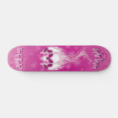 Rosa Schädel-Skateboard Skateboard (Horizontal)