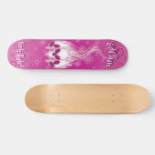 Rosa Schädel-Skateboard Skateboard (Horizontal)