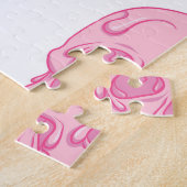 Rosa Schädeleis, nahtloses Muster. Puzzle (Seite)
