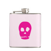 Rosa Schädelflasche Flachmann (Vorderseite)