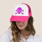rosa Schädelhut Truckerkappe (Beispiel)