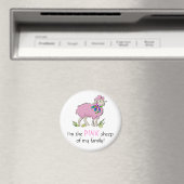 Rosa Schafe der Familie Magnet (In Situ (Geschirrspüler))
