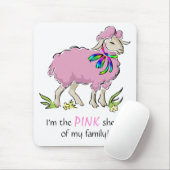 Rosa Schafe der Familie Mousepad (Mit Mouse)