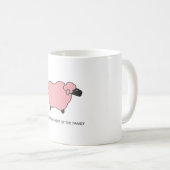 Rosa Schafe Kaffeetasse (VorderseiteRechts)