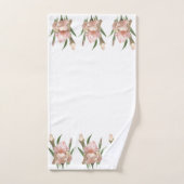 Rosa Scham Iris Badhandtuch Set (Handtuch)
