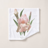 Rosa Scham Iris Badhandtuch Set (Waschlappen)
