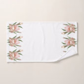 Rosa Scham Iris Badhandtuch Set (Handtuch)