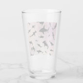 Rosa Schattenhai auf Gradientengalaxie Glas (Rückseite)