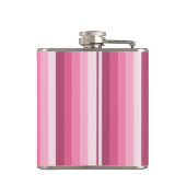 Rosa Schattenstreifen Flachmann (Rückseite)