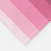 Rosa Schattenstreifen Fleecedecke (Ecke)