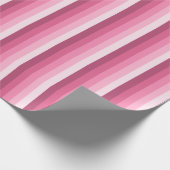 Rosa Schattenstreifen Geschenkpapier (Ecke)