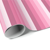 Rosa Schattenstreifen Geschenkpapier (Rolleneckpunkt)