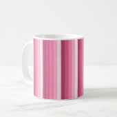 Rosa Schattenstreifen Kaffeetasse (Vorderseite Links)