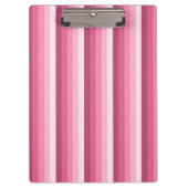 Rosa Schattenstreifen Klemmbrett (Vorderseite)