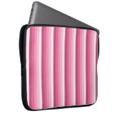 Rosa Schattenstreifen Laptopschutzhülle (Vorne Rechts)